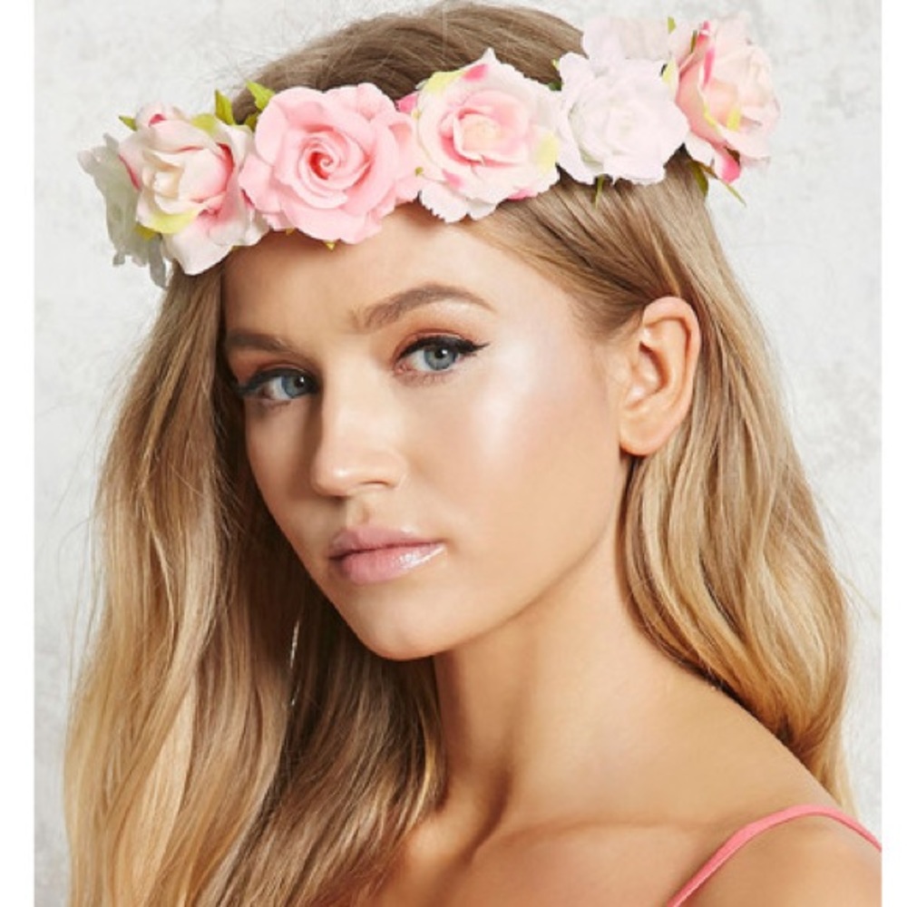 Rose Flower Crown NWOT